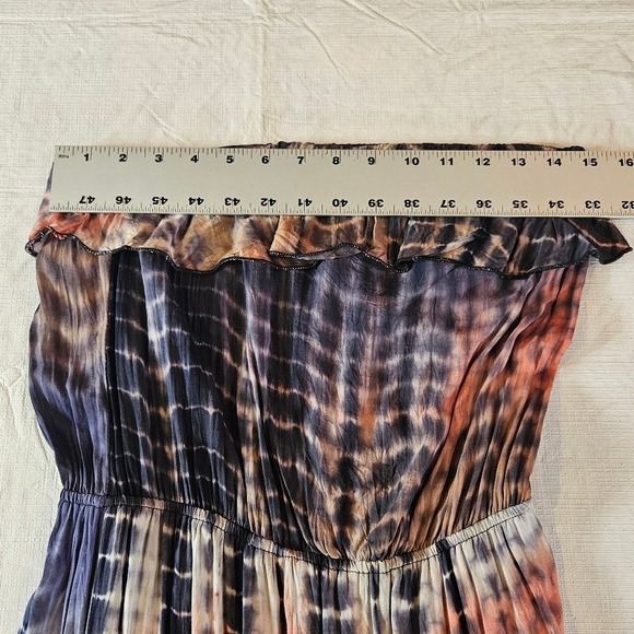 Body Central Off-Shoulder Tie-Dye Maxi‎ Dress Size Large - Picture 9 of 11